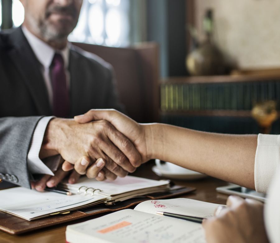 Attorney meeting with a client at the Law Offices of Gary Berkovich